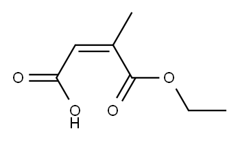 Citraconic acid hydrogen 1-ethyl ester Structure