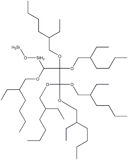 Hexa(2-ethylhexyloxy)propanedisiloxane Struktur