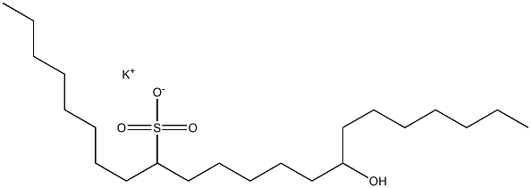 15-Hydroxydocosane-9-sulfonic acid potassium salt|