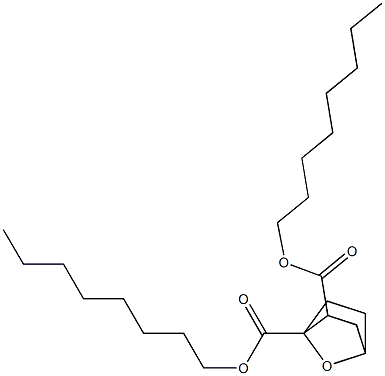 7-Oxabicyclo[2.2.1]heptane-1,2-dicarboxylic acid dioctyl ester Struktur