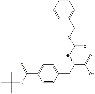 (2S)-2-(Benzyloxycarbonylamino)-3-[4-(tert-butoxycarbonyl)phenyl]propionic acid Struktur