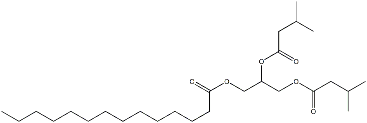 (-)-L-Glycerol 1,2-diisovalerate 3-myristate,,结构式
