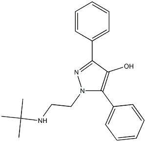 1-[2-(tert-Butylamino)ethyl]-3,5-diphenyl-1H-pyrazol-4-ol Structure