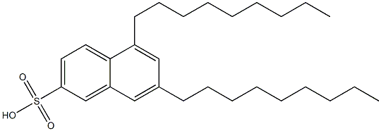 5,7-Dinonyl-2-naphthalenesulfonic acid Structure