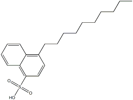 4-Decyl-1-naphthalenesulfonic acid Struktur