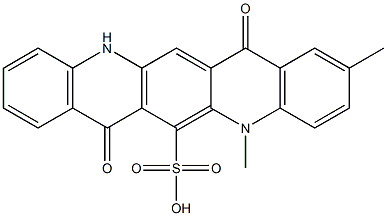 5,7,12,14-Tetrahydro-2,5-dimethyl-7,14-dioxoquino[2,3-b]acridine-6-sulfonic acid|