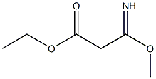 3-Imino-3-methoxypropionic acid ethyl ester Struktur