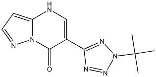 6-(2-tert-Butyl-2H-tetrazol-5-yl)pyrazolo[1,5-a]pyrimidin-7(4H)-one 结构式