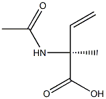 [S,(-)]-2-Acetylamino-2-methyl-3-butenoic acid Struktur