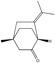 (1R,4S)-4-Methyl-6-(1-methylethylidene)bicyclo[2.2.2]octan-2-one Struktur