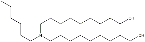 9,9'-(Hexylimino)bis(1-nonanol) Structure
