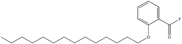 2-(テトラデシルオキシ)ベンゾイルフルオリド 化学構造式