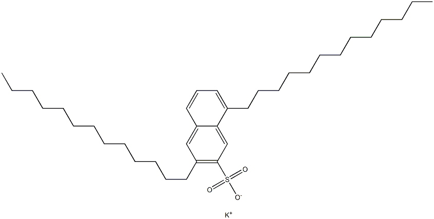 3,8-Ditridecyl-2-naphthalenesulfonic acid potassium salt