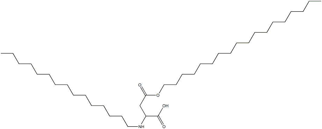2-Pentadecylamino-3-(octadecyloxycarbonyl)propionic acid Struktur