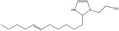 2-(6-Undecenyl)-4-imidazoline-1-ethanol Struktur