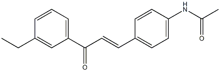 4-Acetylamino-3'-ethyl-trans-chalcone