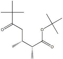 (2R,3R)-5-Oxo-2,3,6,6-tetramethylheptanoic acid tert-butyl ester Struktur