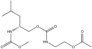 (+)-[(R)-1-[[(2-Acetyloxyethyl)carbamoyl]oxymethyl]-3-methylbutyl]carbamic acid methyl ester|