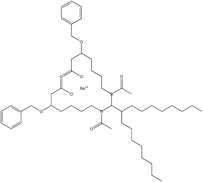 Bis(3-benzyloxy-9-acetyloxystearic acid)barium salt