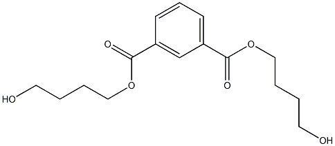 Isophthalic acid bis(4-hydroxybutyl) ester Struktur