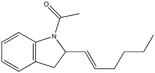 1-Acetyl-2,3-dihydro-2-[(E)-1-hexenyl]-1H-indole