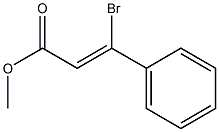 (Z)-3-Bromo-3-phenylacrylic acid methyl ester Structure