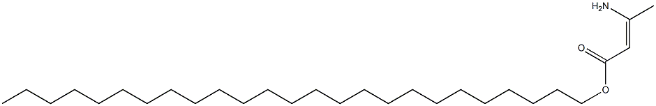 (Z)-3-Amino-2-butenoic acid pentacosyl ester Structure