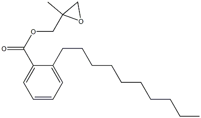 2-Decylbenzoic acid 2-methylglycidyl ester Structure