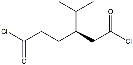 [R,(+)]-3-Isopropylhexanedioic acid dichloride Struktur