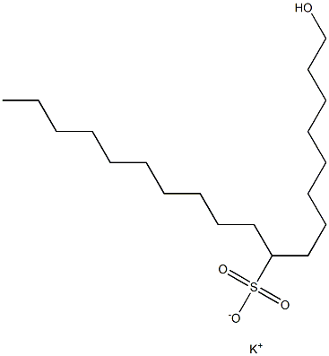 1-Hydroxynonadecane-9-sulfonic acid potassium salt