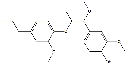 1-Methoxy-2-methyl-1-(4-hydroxy-3-methoxyphenyl)-2-(4-propyl-2-methoxyphenoxy)ethane