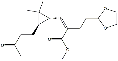 (2Z)-3-[(1R,3R)-2,2-Dimethyl-3-(3-oxobutyl)cyclopropyl]-2-[2-(1,3-dioxolan-2-yl)ethyl]acrylic acid methyl ester