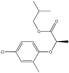 (R)-2-(4-Chloro-2-methylphenoxy)propanoic acid 2-methylpropyl ester 结构式