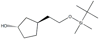 (1S,3R)-3-[2-[Dimethyl(tert-butyl)silyloxy]ethyl]cyclopentan-1-ol Structure