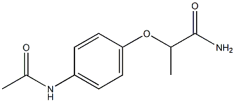 4'-(1-Carbamoylethyloxy)acetanilide Structure