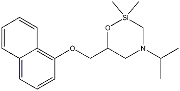 4-Isopropyl-6-(1-naphtyl)oxymethyl-2,2-dimethyl-2-silamorpholine