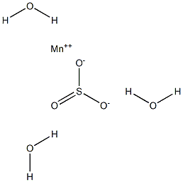Manganese(II) sulphite trihydrate Struktur