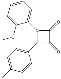 4-(p-Methylphenyl)-1-(o-methoxyphenyl)azetidine-2,3-dione|