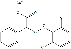 o-(2,6-Dichloroanilino)phenylglycolic acid sodium salt Struktur