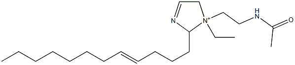1-[2-(Acetylamino)ethyl]-2-(4-dodecenyl)-1-ethyl-3-imidazoline-1-ium 结构式