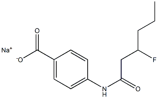 4-[(3-Fluorohexanoyl)amino]benzenecarboxylic acid sodium salt