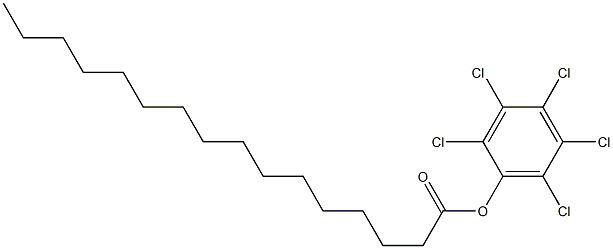 Hexadecanoic acid 2,3,4,5,6-pentachlorophenyl ester Struktur