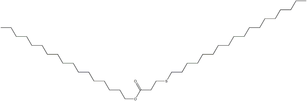 3-(オクタデシルチオ)プロピオン酸ヘプタデシル 化学構造式