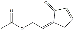 5-[(Z)-2-アセチルオキシエチリデン]-2-シクロペンテン-1-オン 化学構造式
