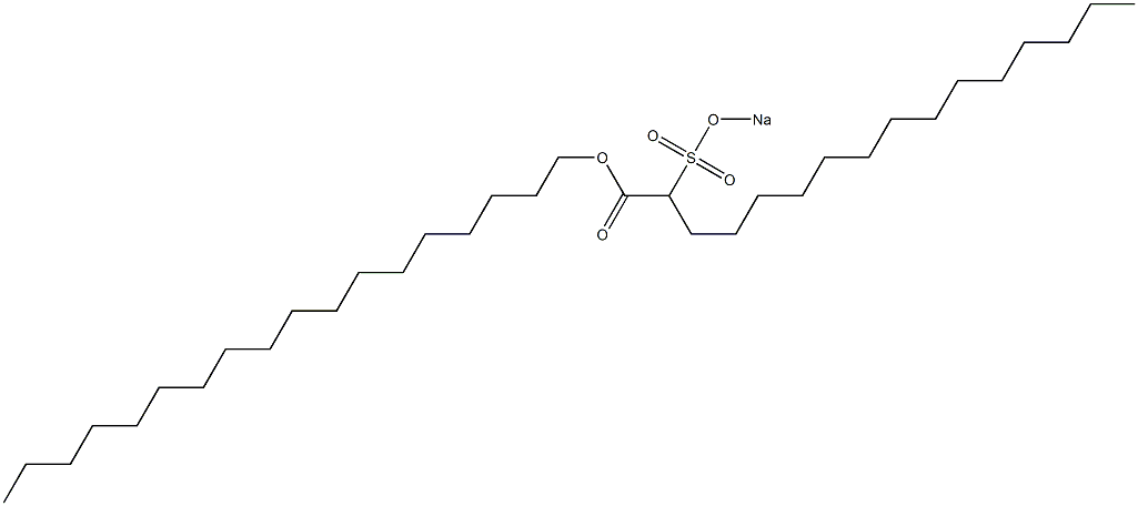 2-(Sodiosulfo)hexadecanoic acid octadecyl ester|