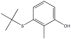 3-(tert-Butylthio)-2-methylphenol Structure