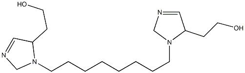 2,2'-(1,8-Octanediyl)bis(3-imidazoline-5,1-diyl)bisethanol 结构式