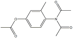 Acetic acid 3-methyl-4-(diacetylamino)phenyl ester Struktur