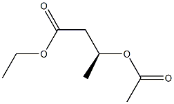 (S)-3-アセチルオキシブタン酸エチル 化学構造式