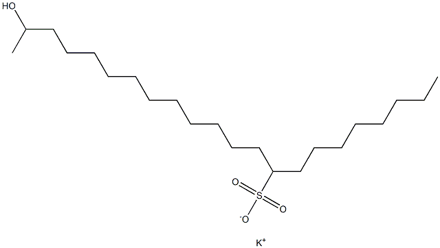 21-Hydroxydocosane-9-sulfonic acid potassium salt